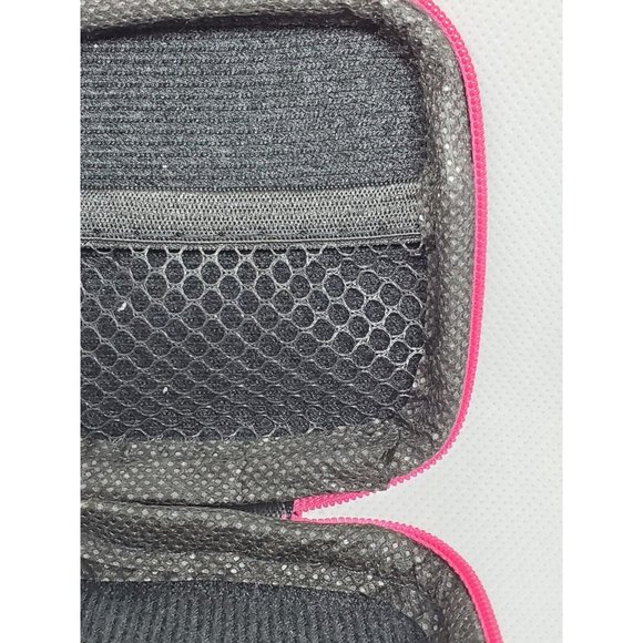 Blue Pink Pelican Graphics Zipper Inside Pouch Tech Earphone Earbuds Case - Picture 7 of 11